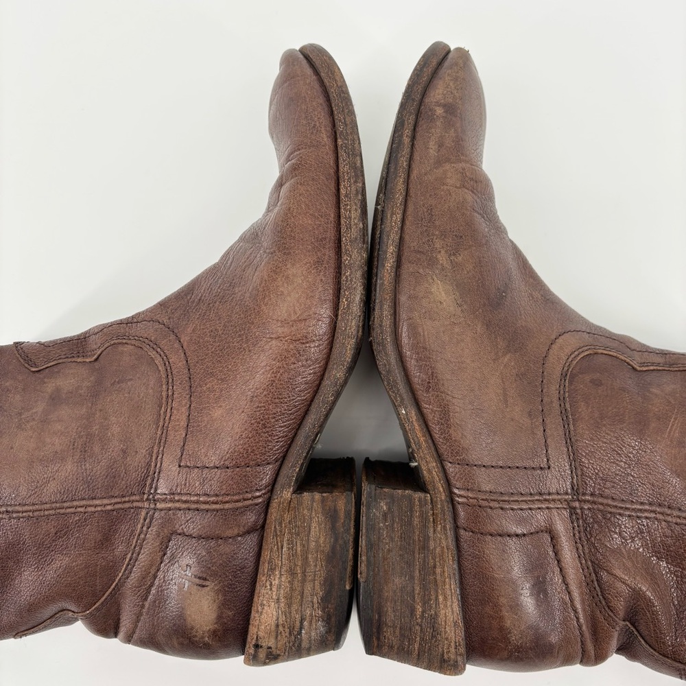 Frye Carson Shortie Boots Size 8 Brown - Picture 9 of 10